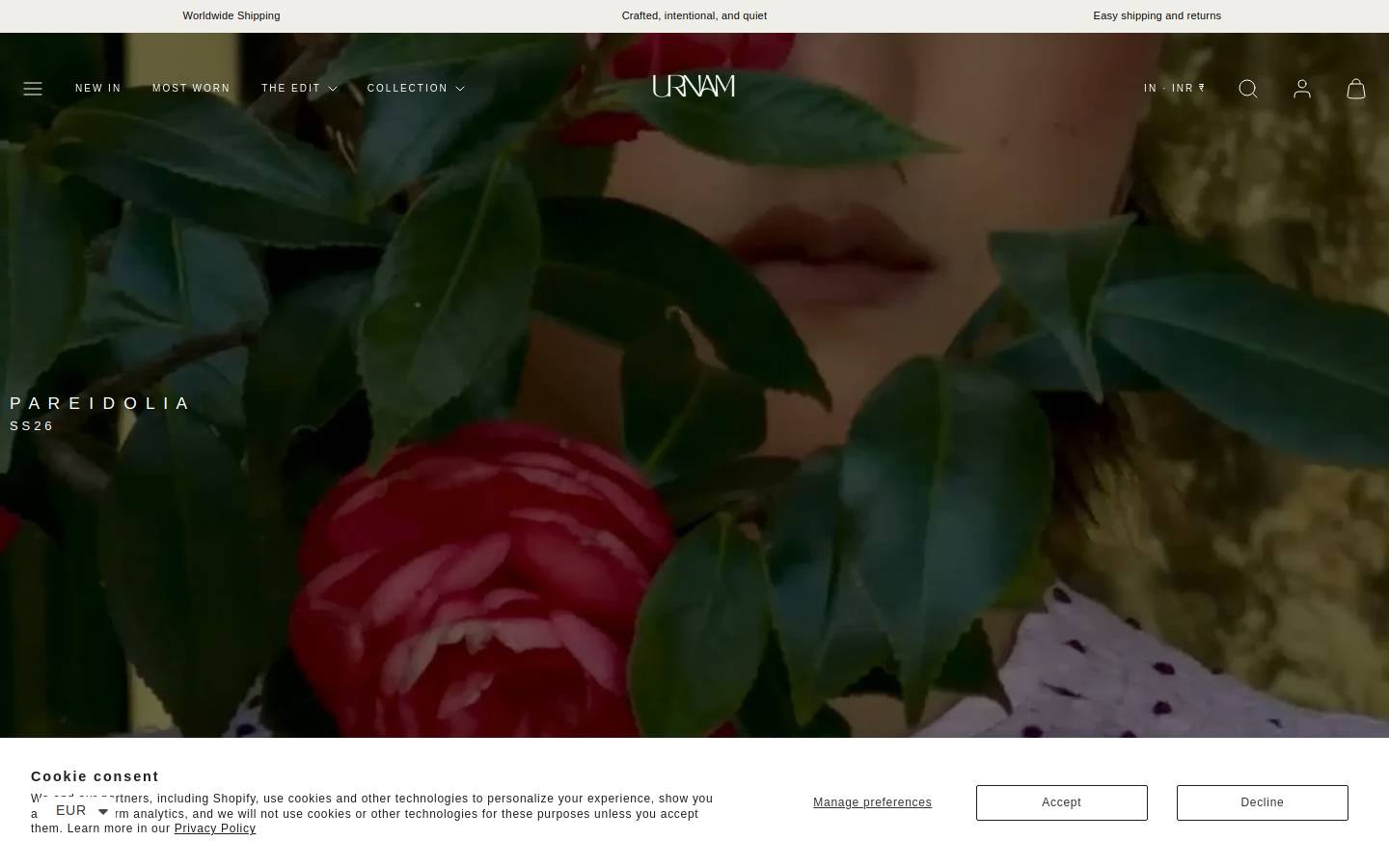 urnam.com homepage screenshot