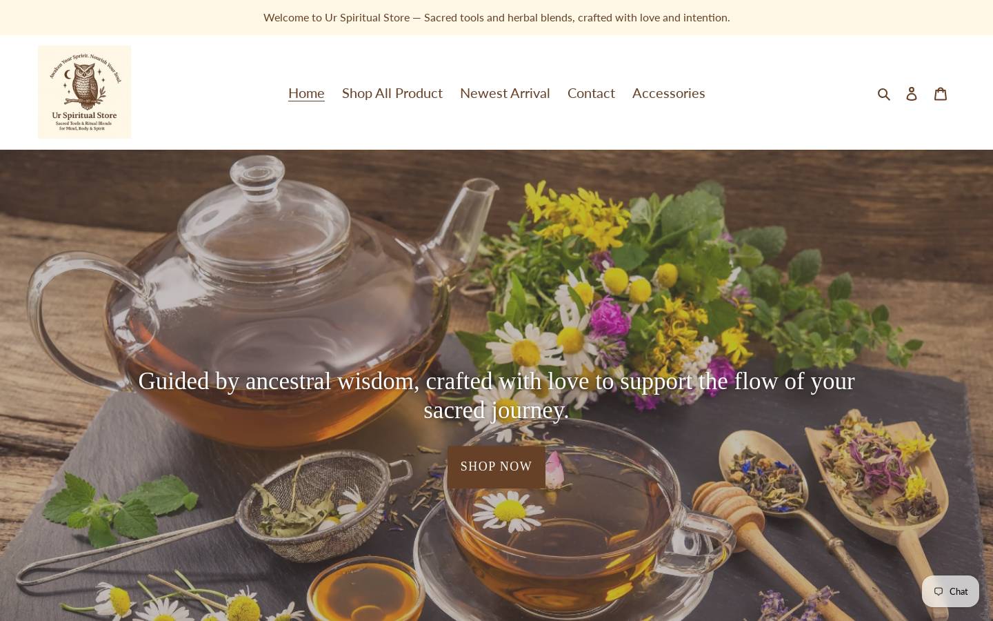 urspiritualstore.com homepage screenshot