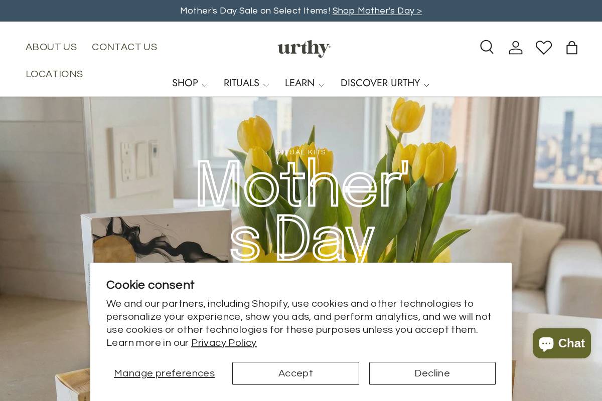 urthyscents.com homepage screenshot