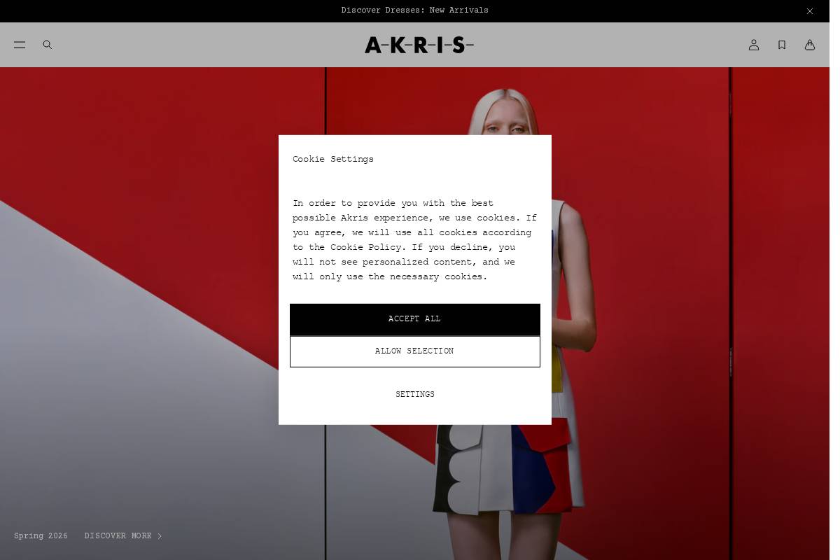 us.akris.com homepage screenshot