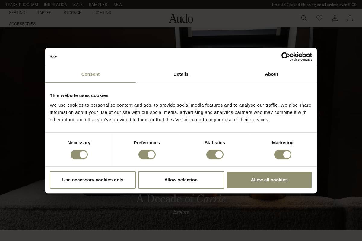 us.audocph.com homepage screenshot