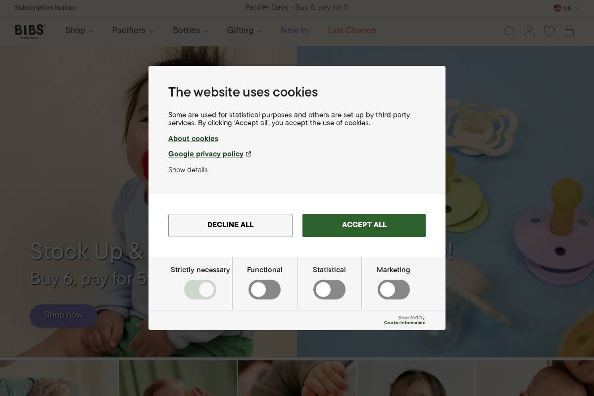 us.bibsworld.com homepage screenshot
