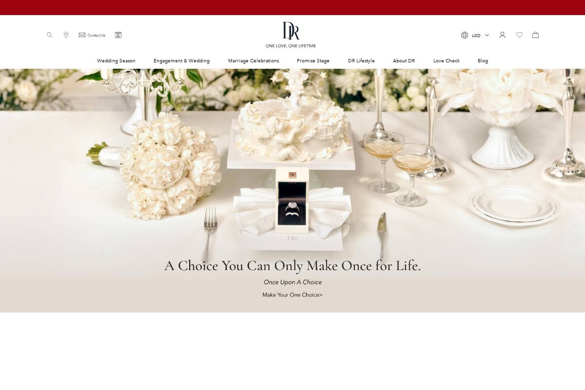 Darry Ring homepage screenshot