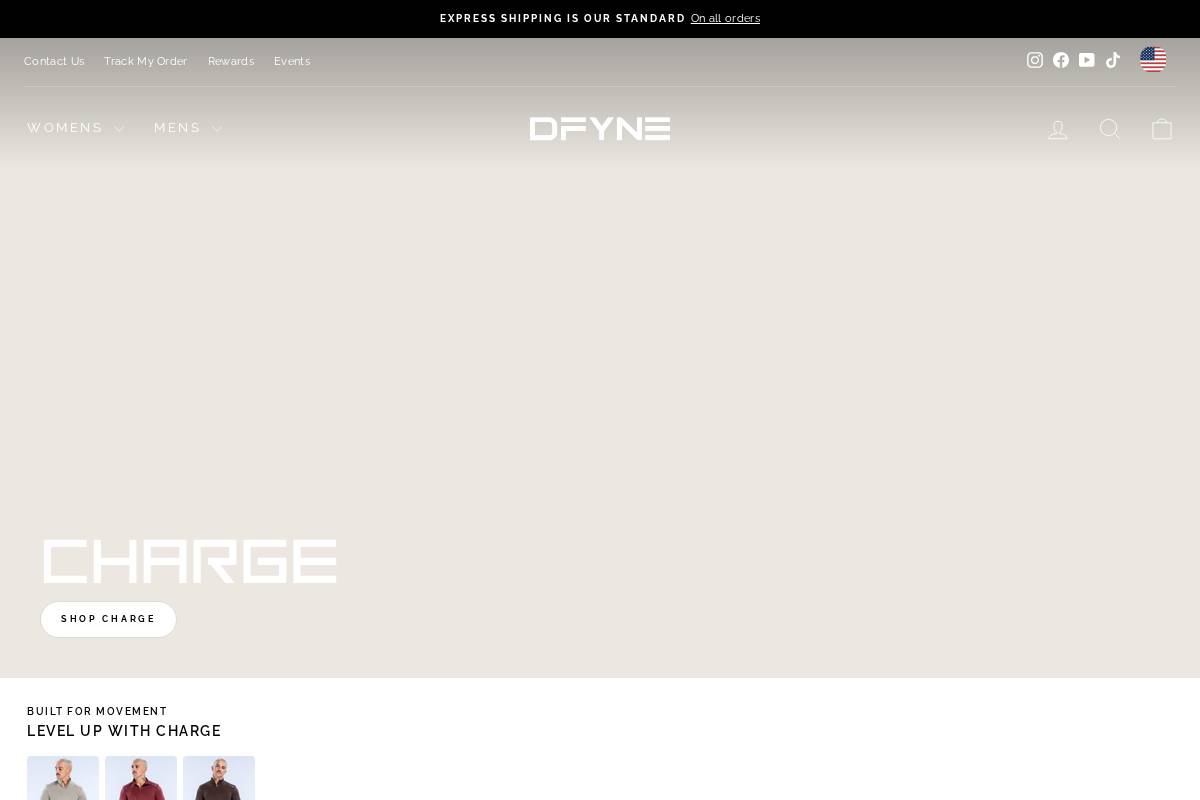 us.dfyne.com homepage screenshot
