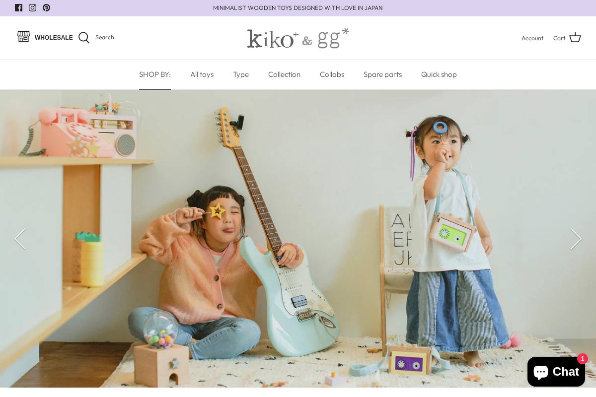 kiko+ & gg* USA homepage screenshot