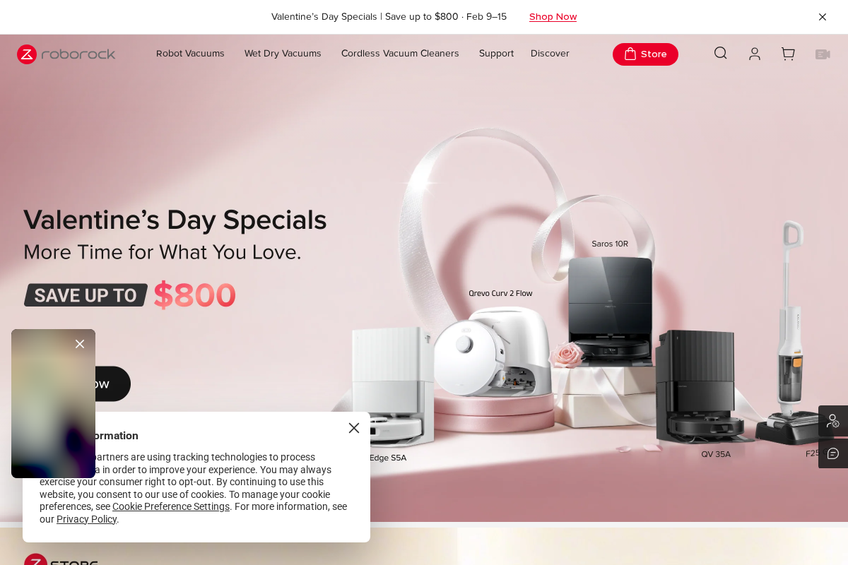 us.roborock.com homepage screenshot