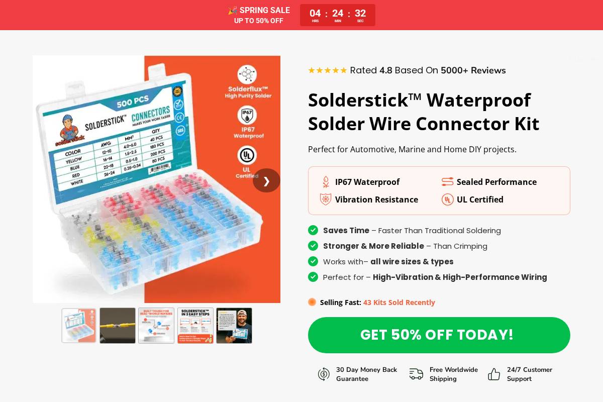 us.solderstick.com homepage screenshot