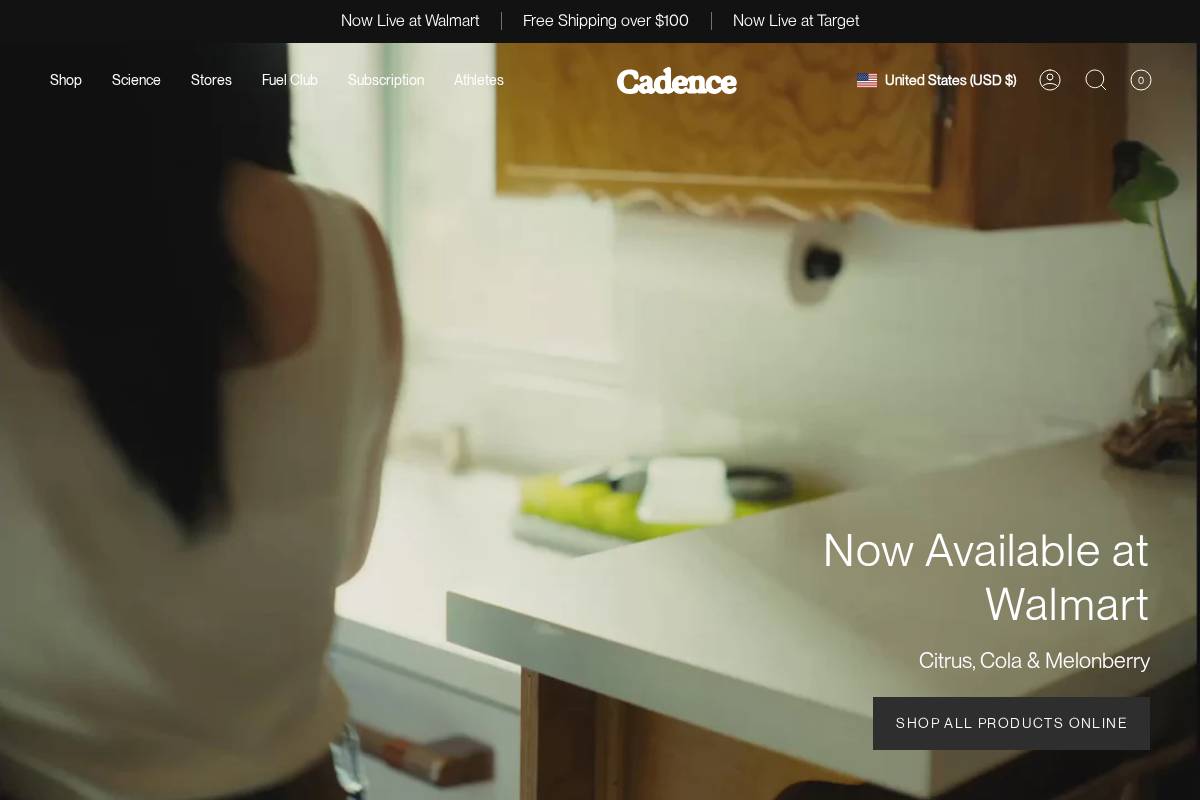 us.usecadence.com homepage screenshot