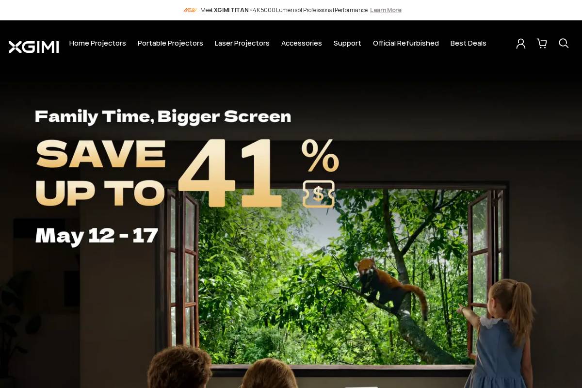 us.xgimi.com homepage screenshot