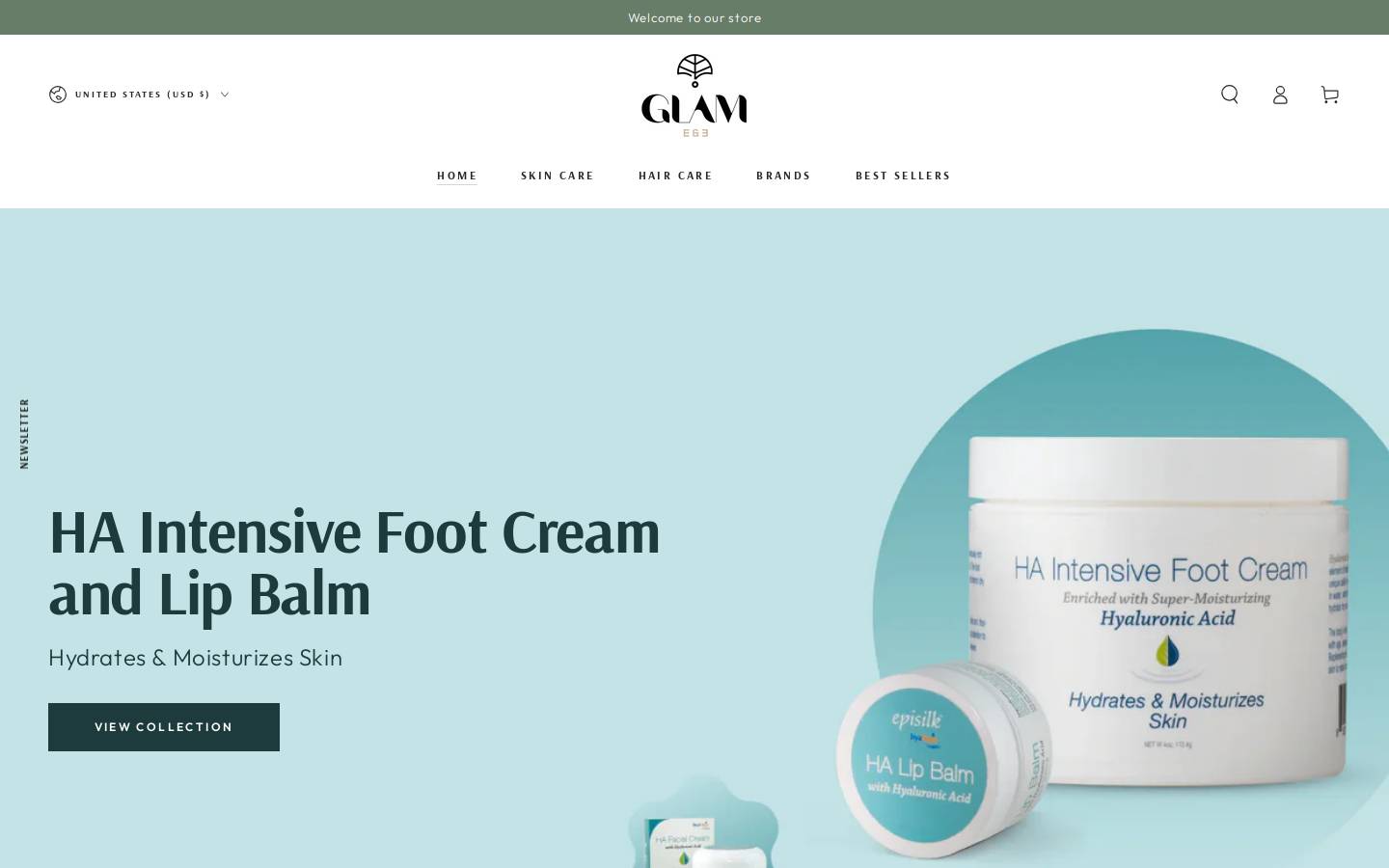 usa-glam.com homepage screenshot