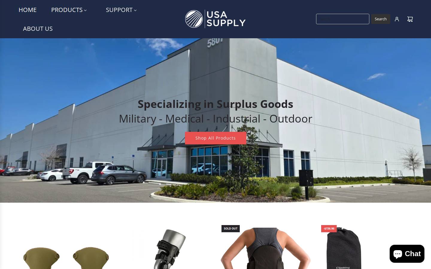 usa-supply.com homepage screenshot