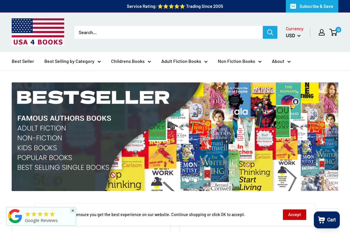 Usa4books homepage screenshot