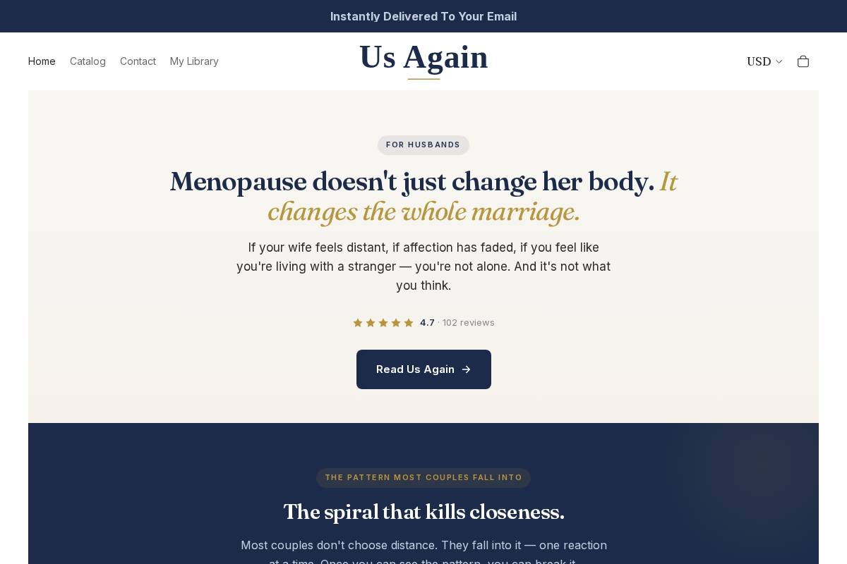usagain.store homepage screenshot