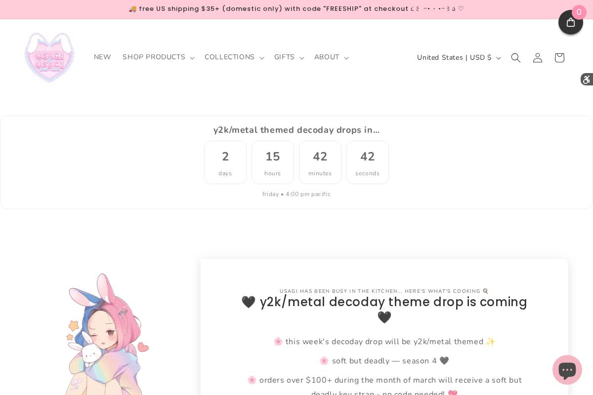 usagixusagi.co homepage screenshot