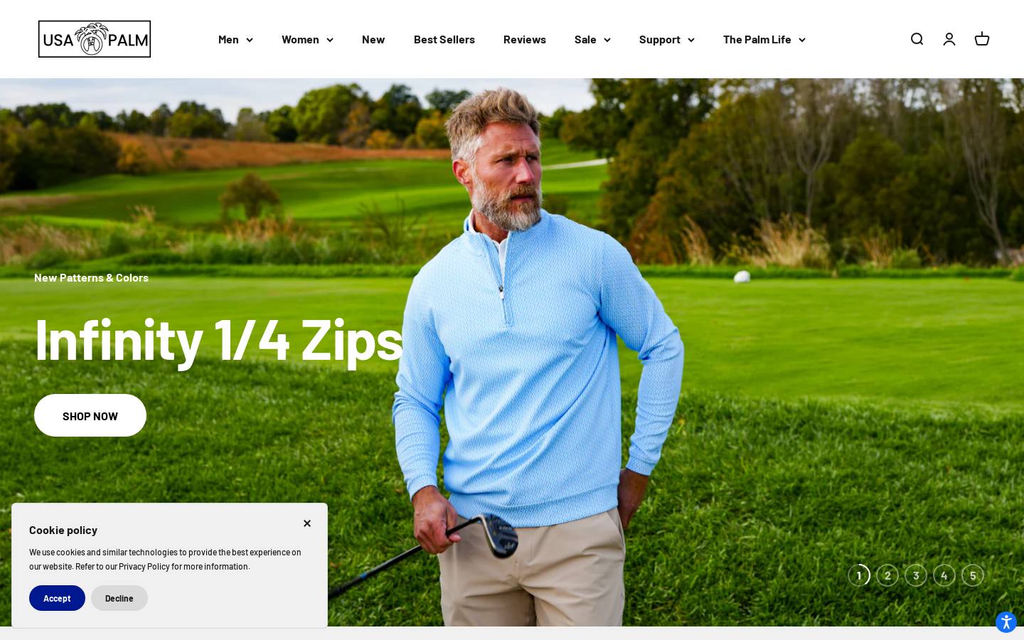 USA Palm homepage screenshot
