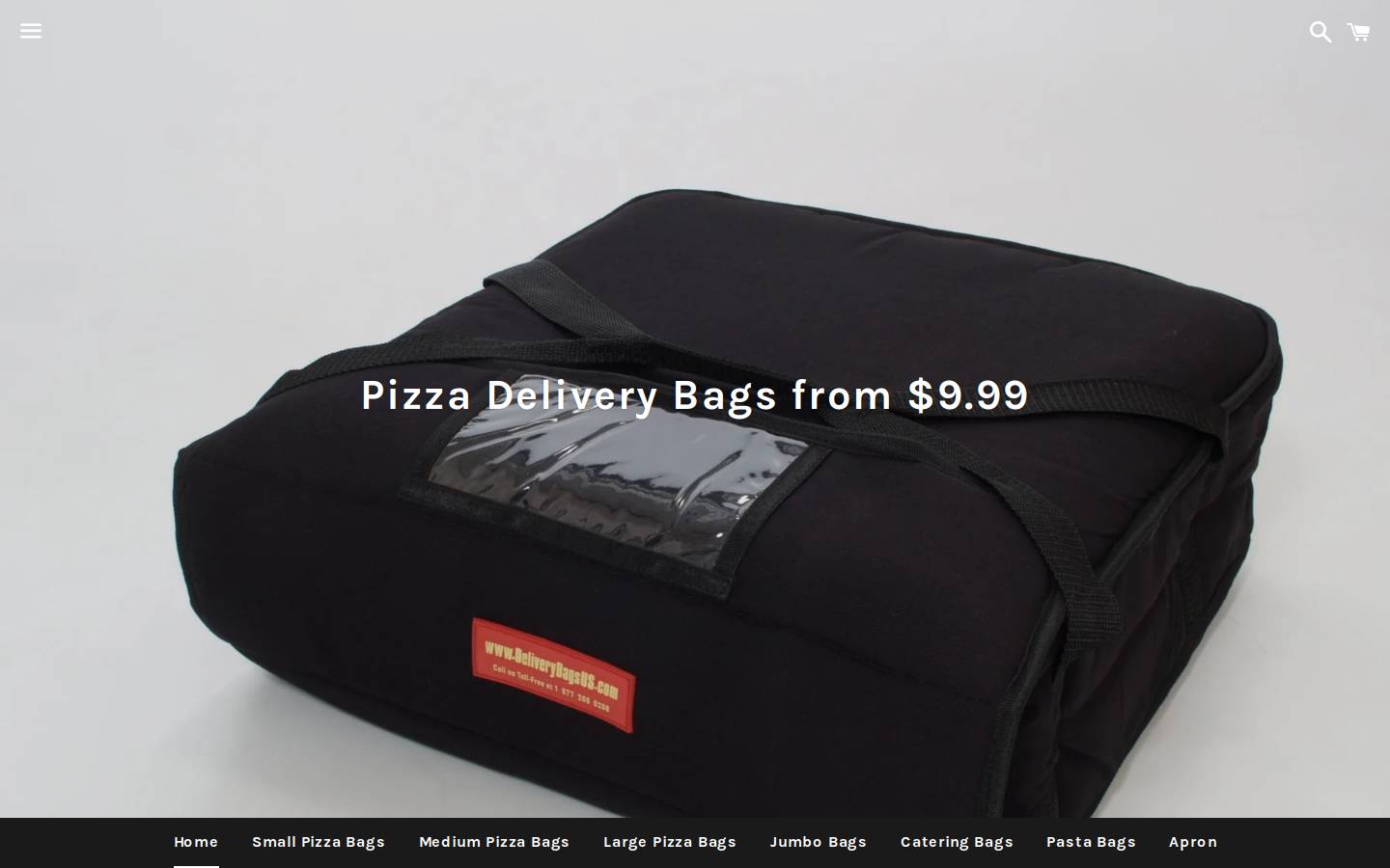 usapizzabags.com homepage screenshot