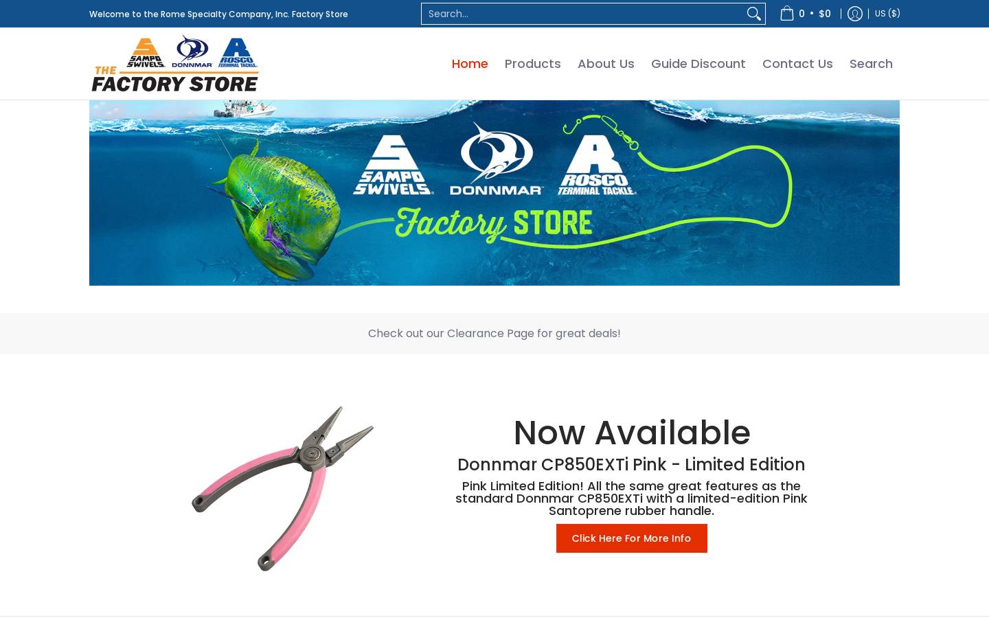 usatacklestore.com homepage screenshot
