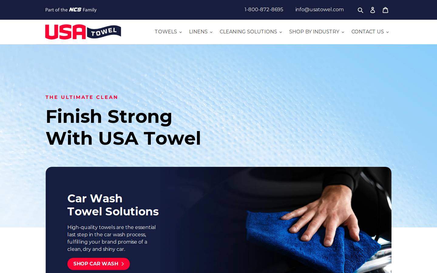 usatowel.com homepage screenshot