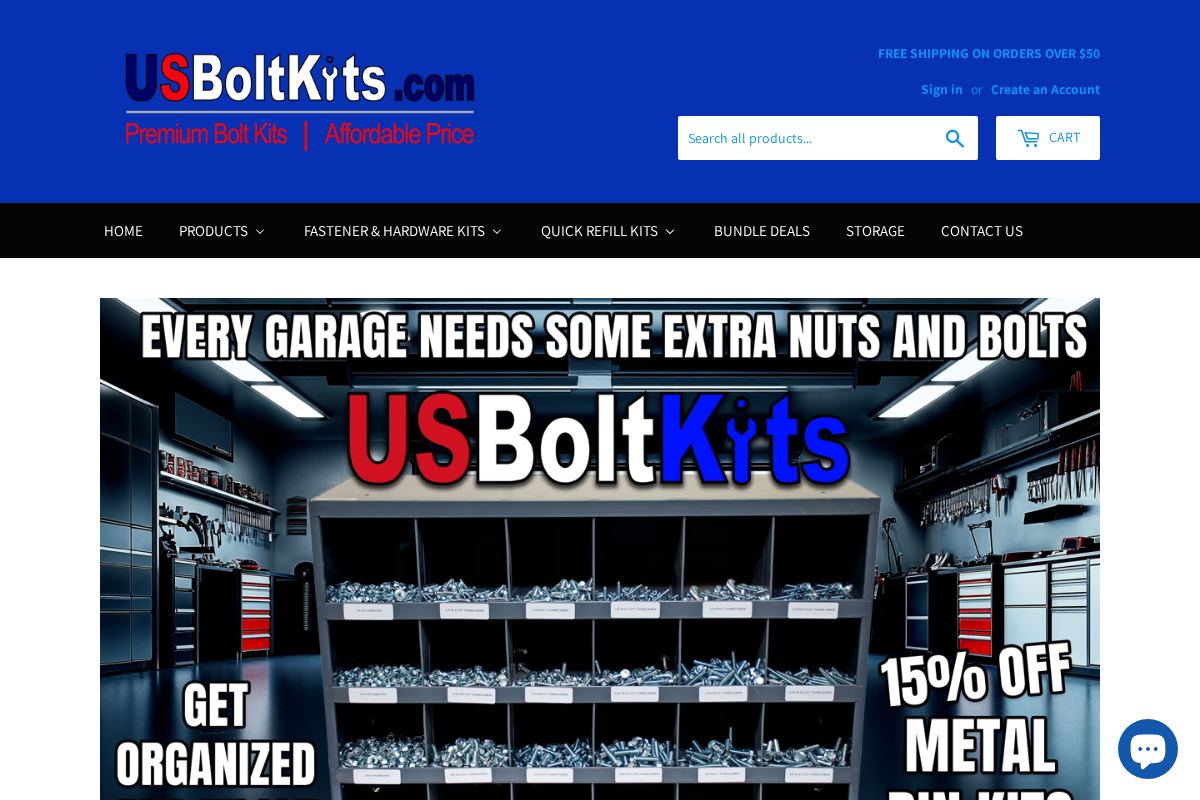 usboltkits.com homepage screenshot
