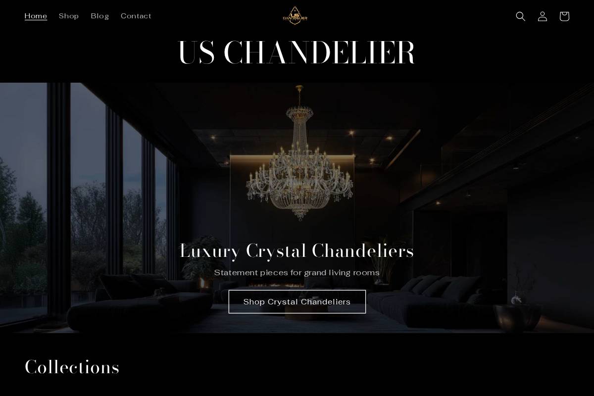uschandelier.com homepage screenshot