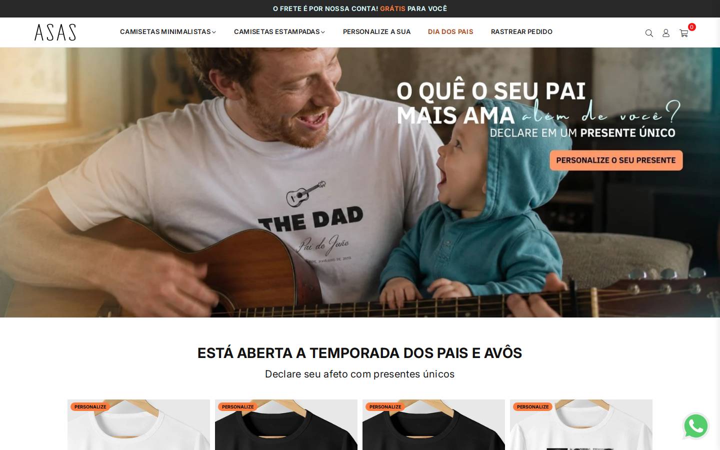 useasas.com.br homepage screenshot