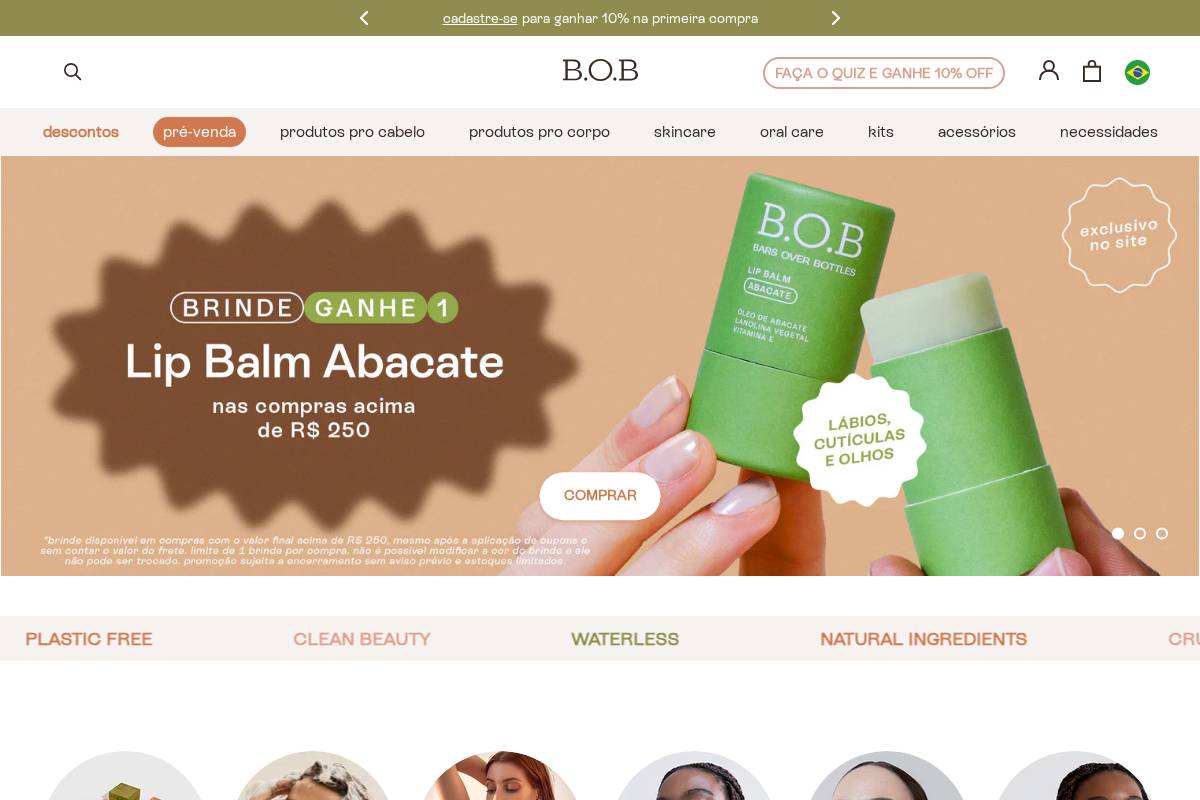 usebob.com.br homepage screenshot