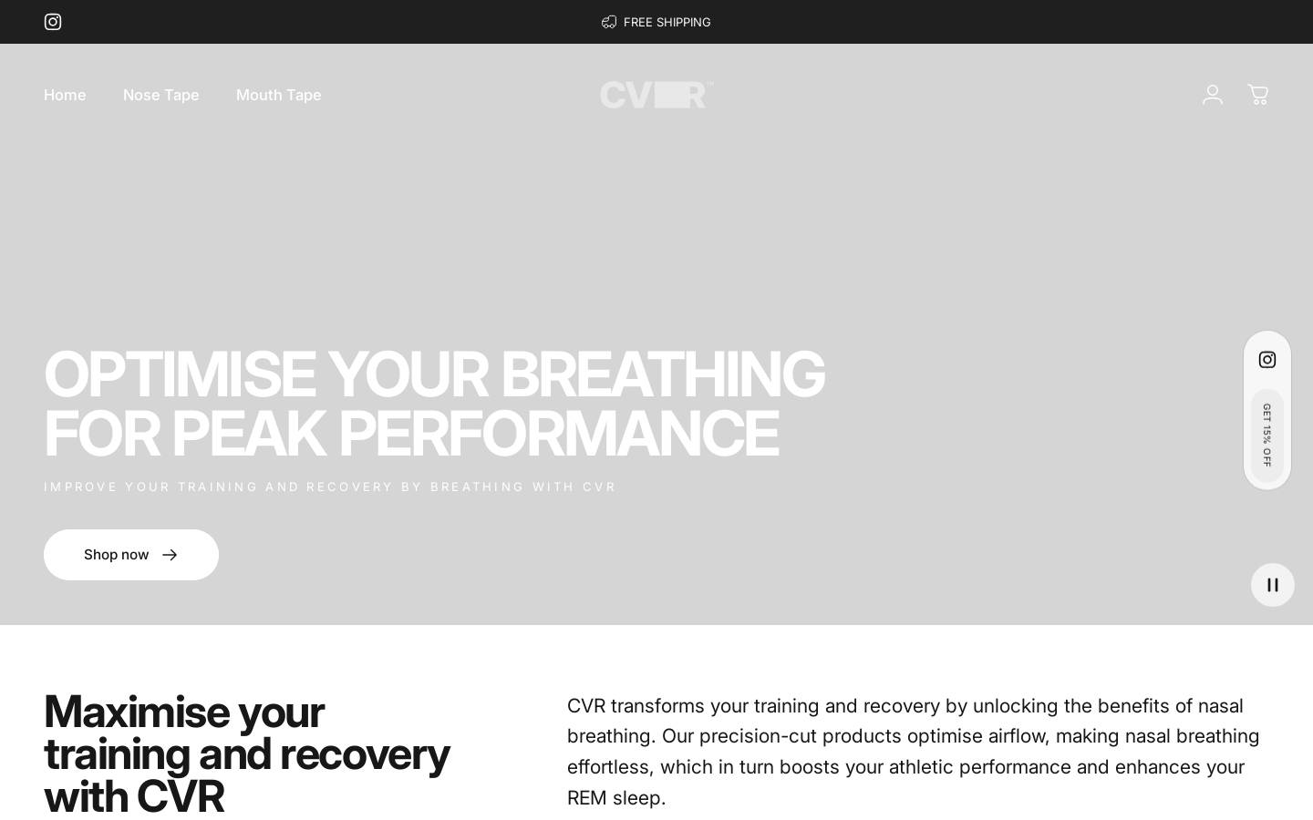 usecvr.com homepage screenshot
