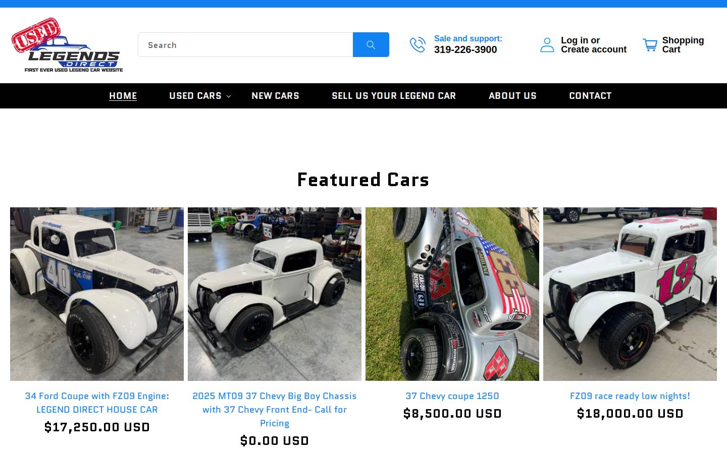 usedlegends.direct homepage screenshot