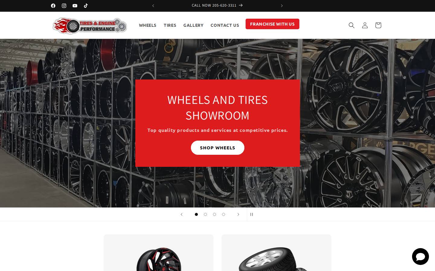 usedtirespelhamalabama.com homepage screenshot