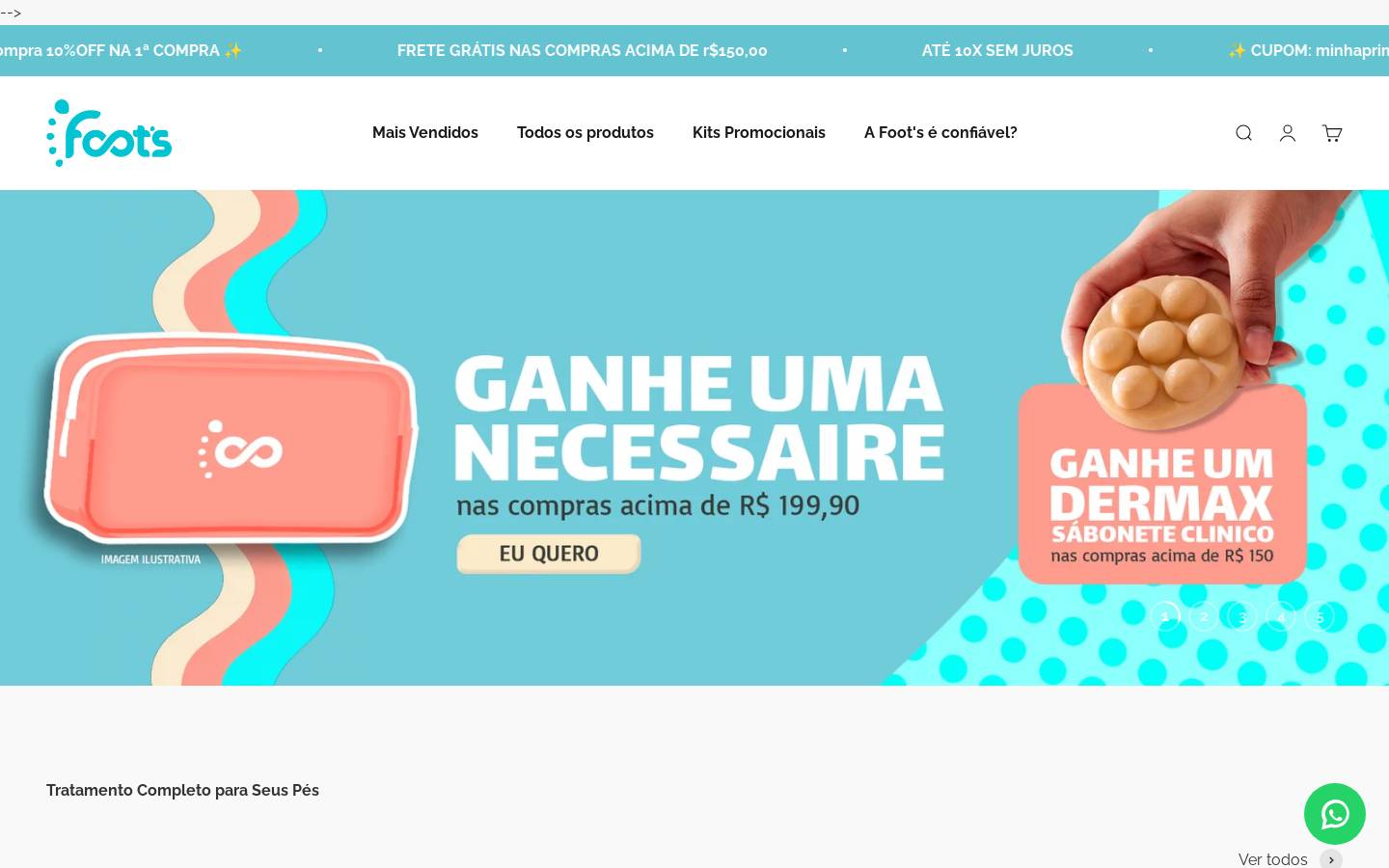 usefoots.com.br homepage screenshot