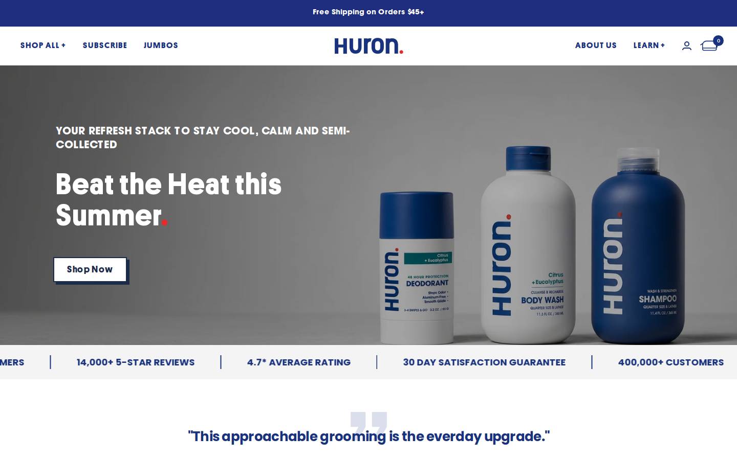 usehuron.com homepage screenshot