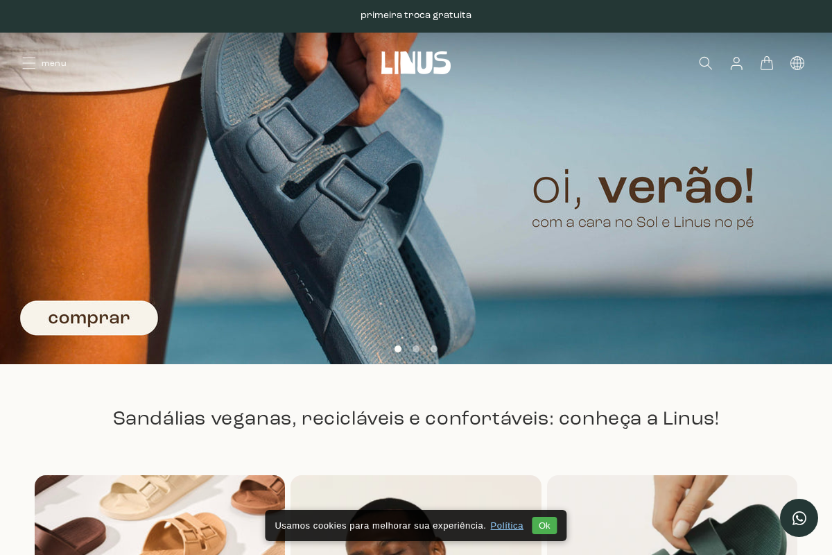 Linus homepage screenshot