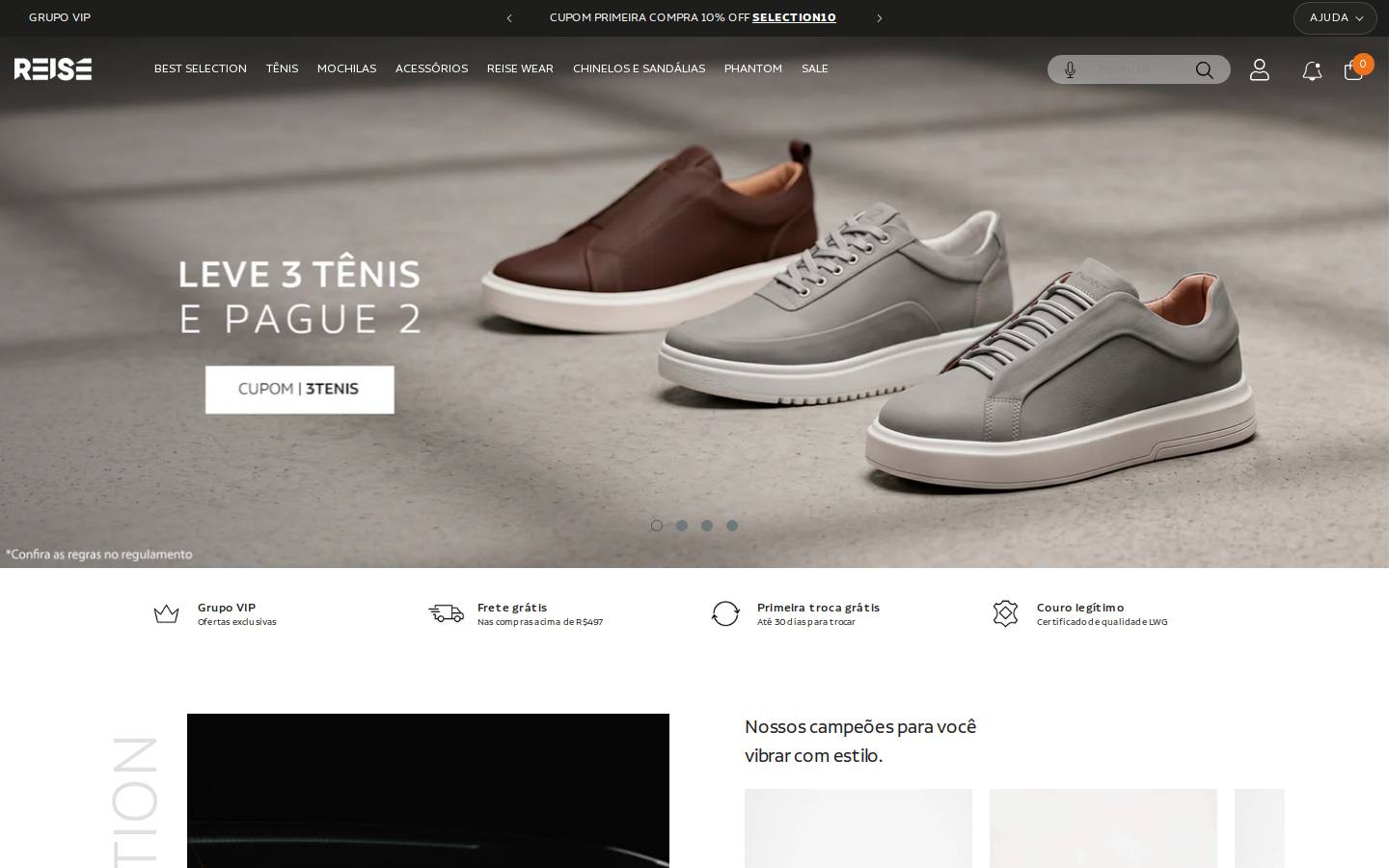 usereise.com.br homepage screenshot