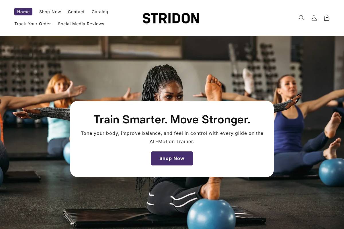 usestridon.com homepage screenshot