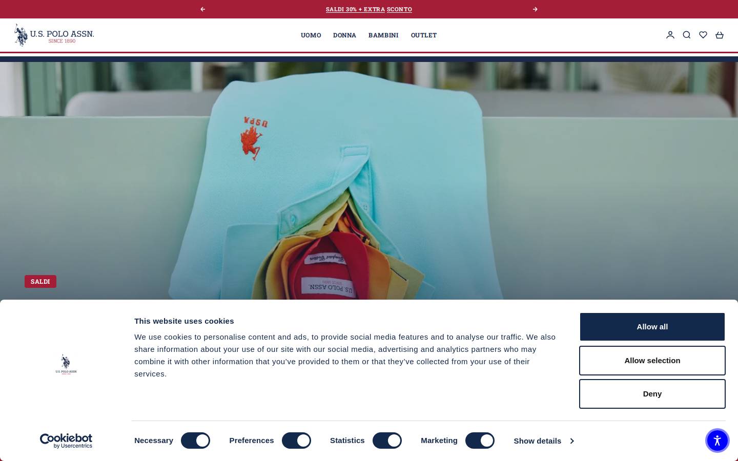 U.S. Polo Assn. homepage screenshot