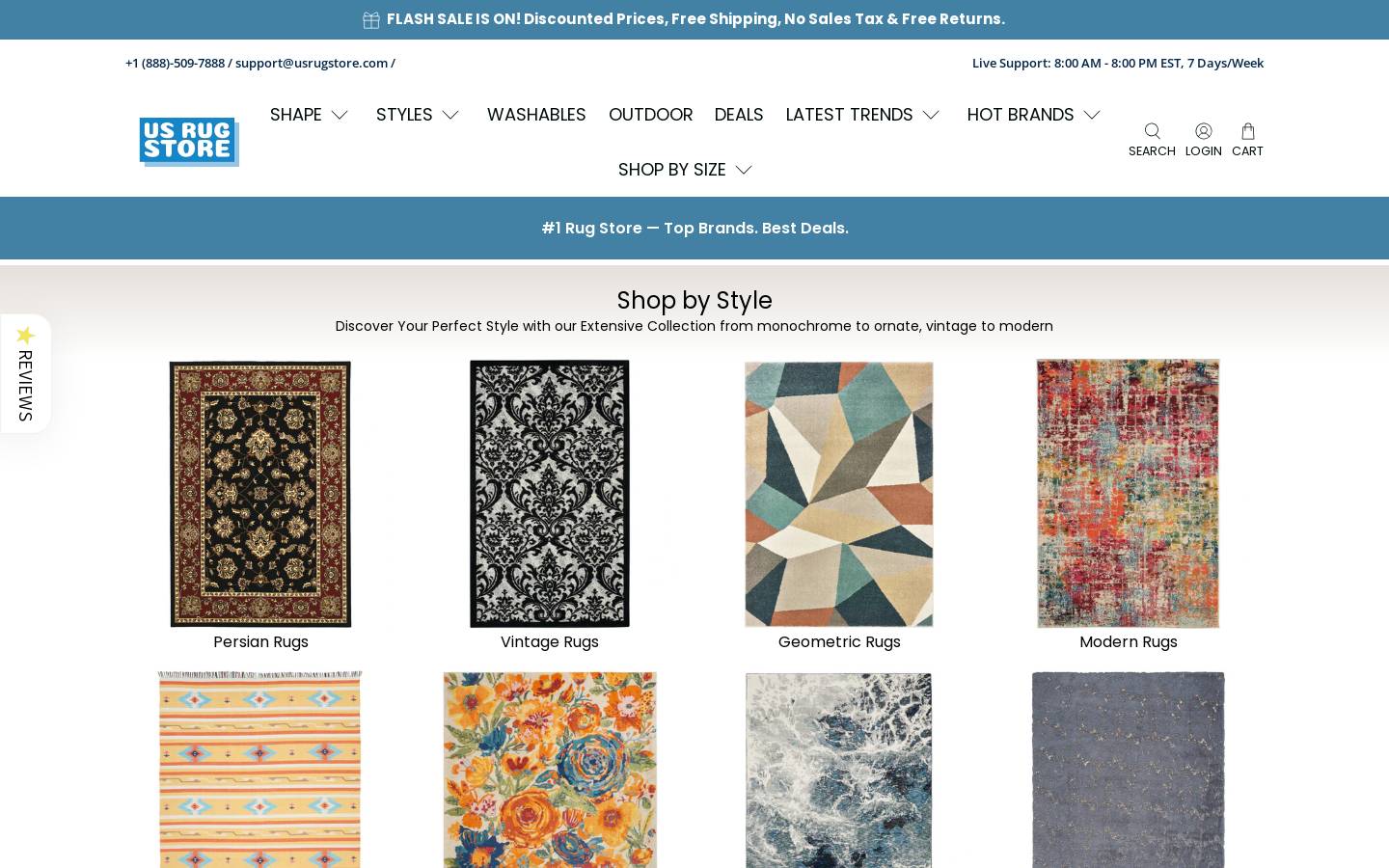 usrugstore.com homepage screenshot