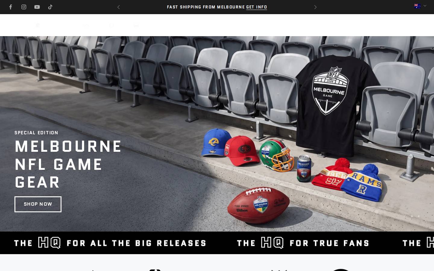 ussportshq.com.au homepage screenshot
