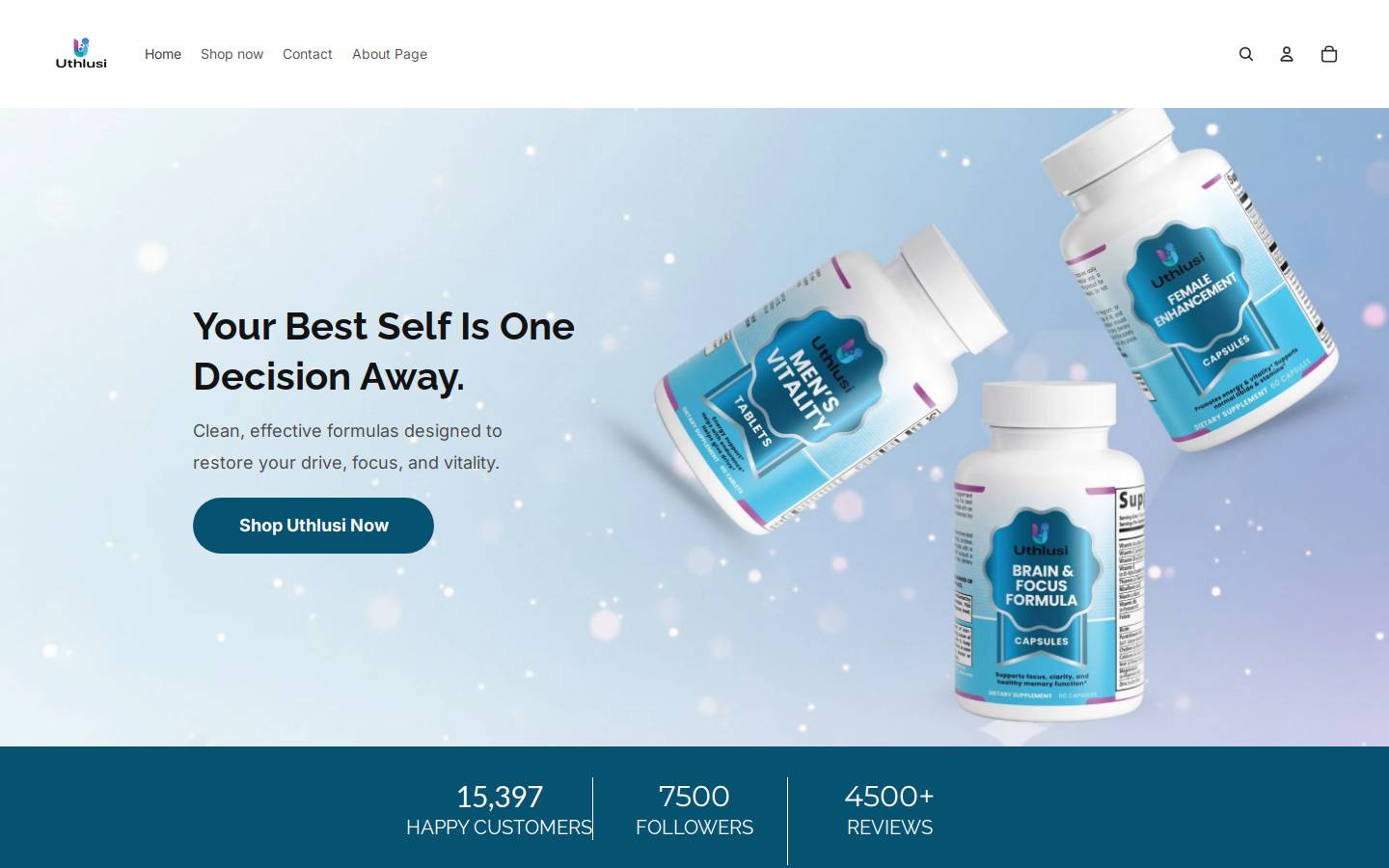 uthlusi.com homepage screenshot