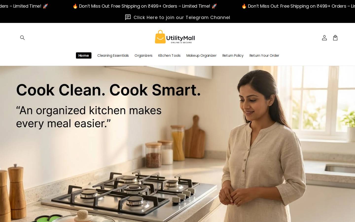 utilitymall.in homepage screenshot
