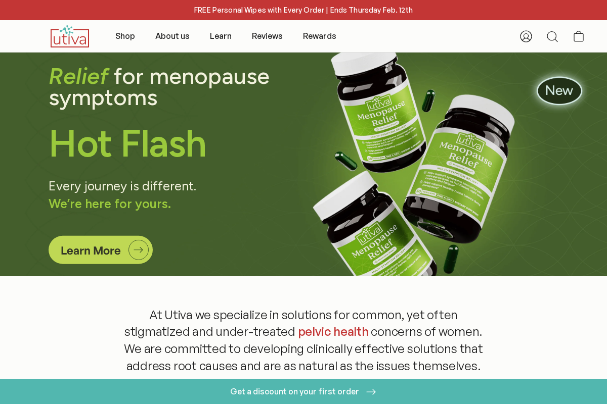 Utiva USA homepage screenshot