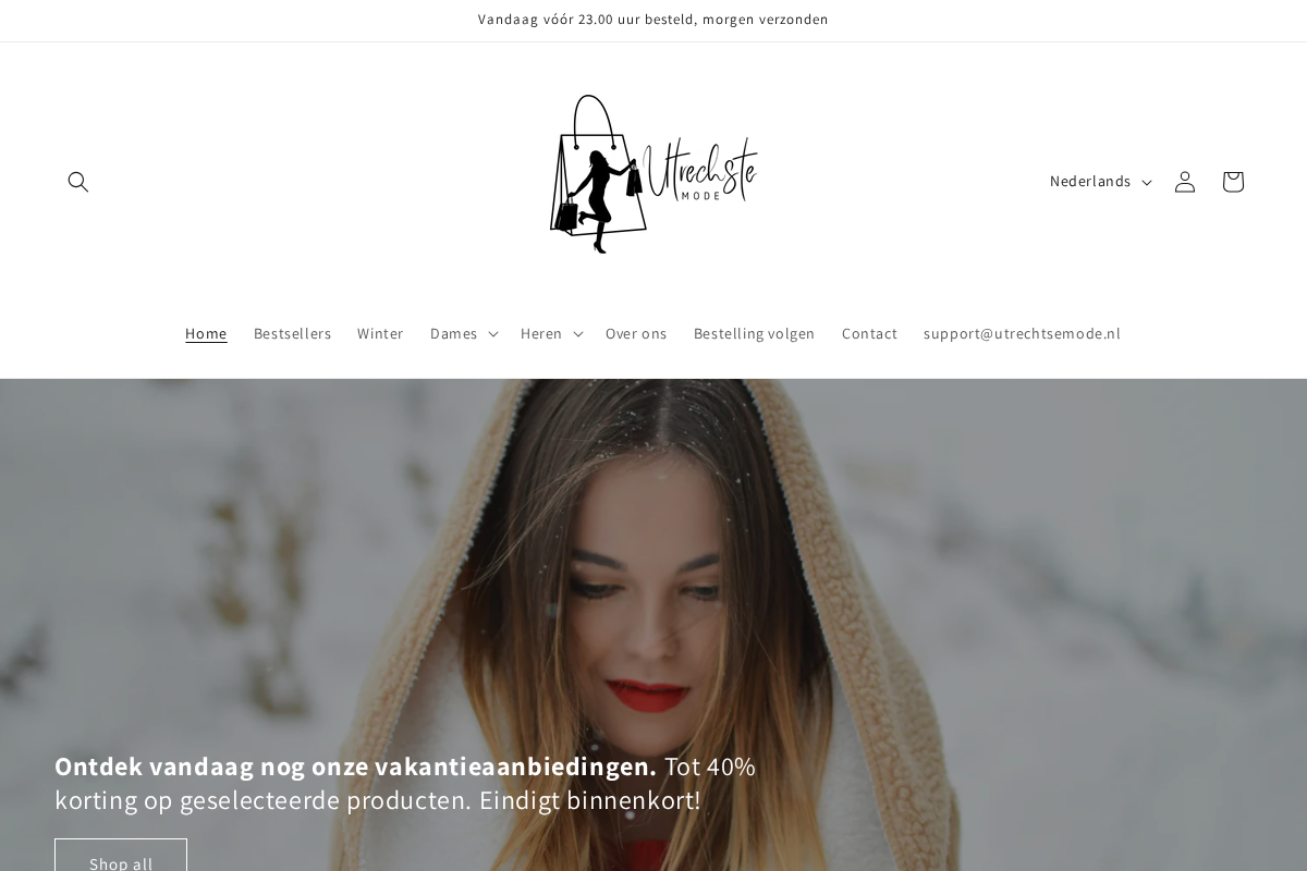 Utrechtsemode homepage screenshot