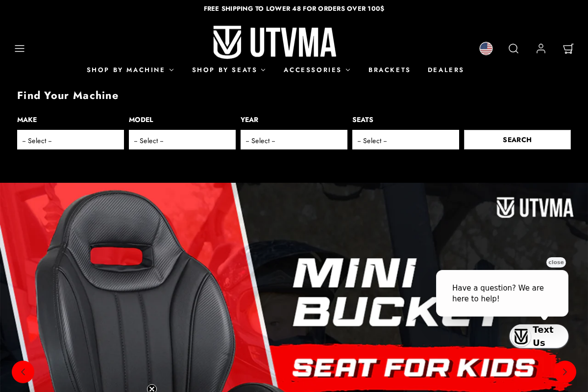 UTV Mountain Accessories homepage screenshot
