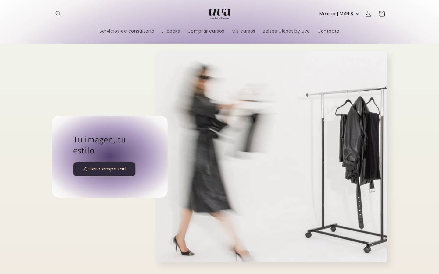 uvaconsultoriadeimagen.com.mx homepage screenshot