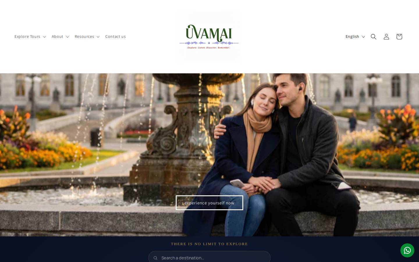 Uvamai Niche Tourism homepage screenshot