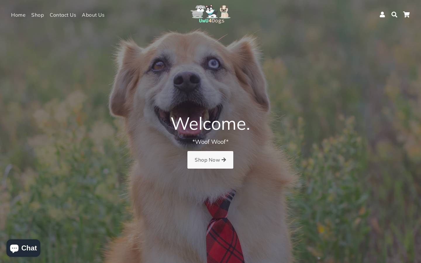 UwU4Dogs homepage screenshot