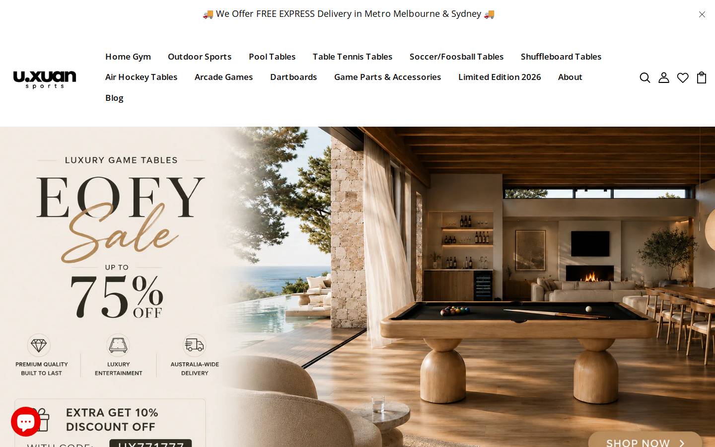 uxuan.com.au homepage screenshot