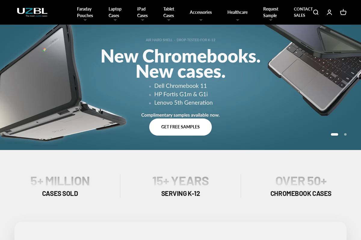 uzbl.com homepage screenshot