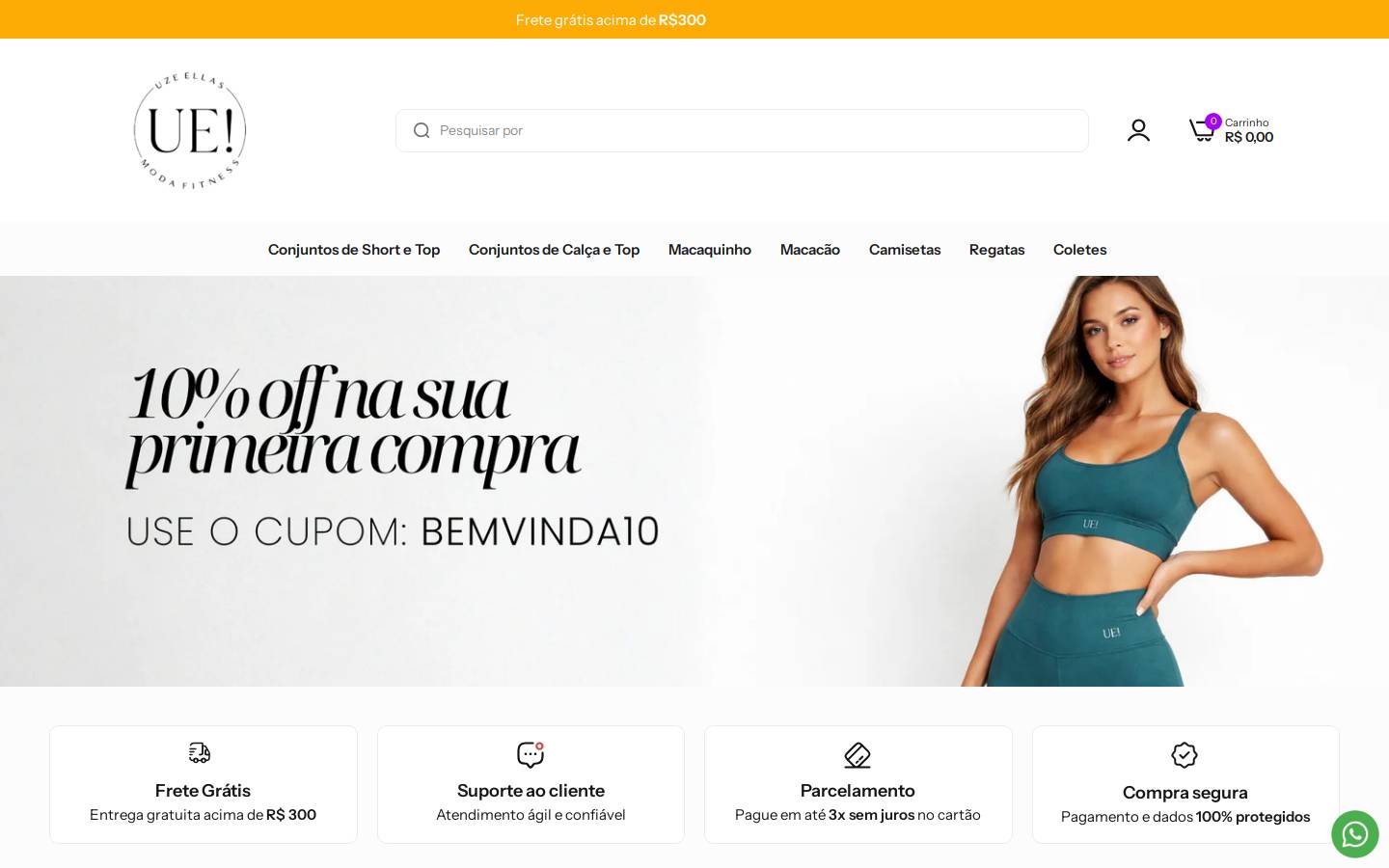 uzeellasfitwear.com homepage screenshot