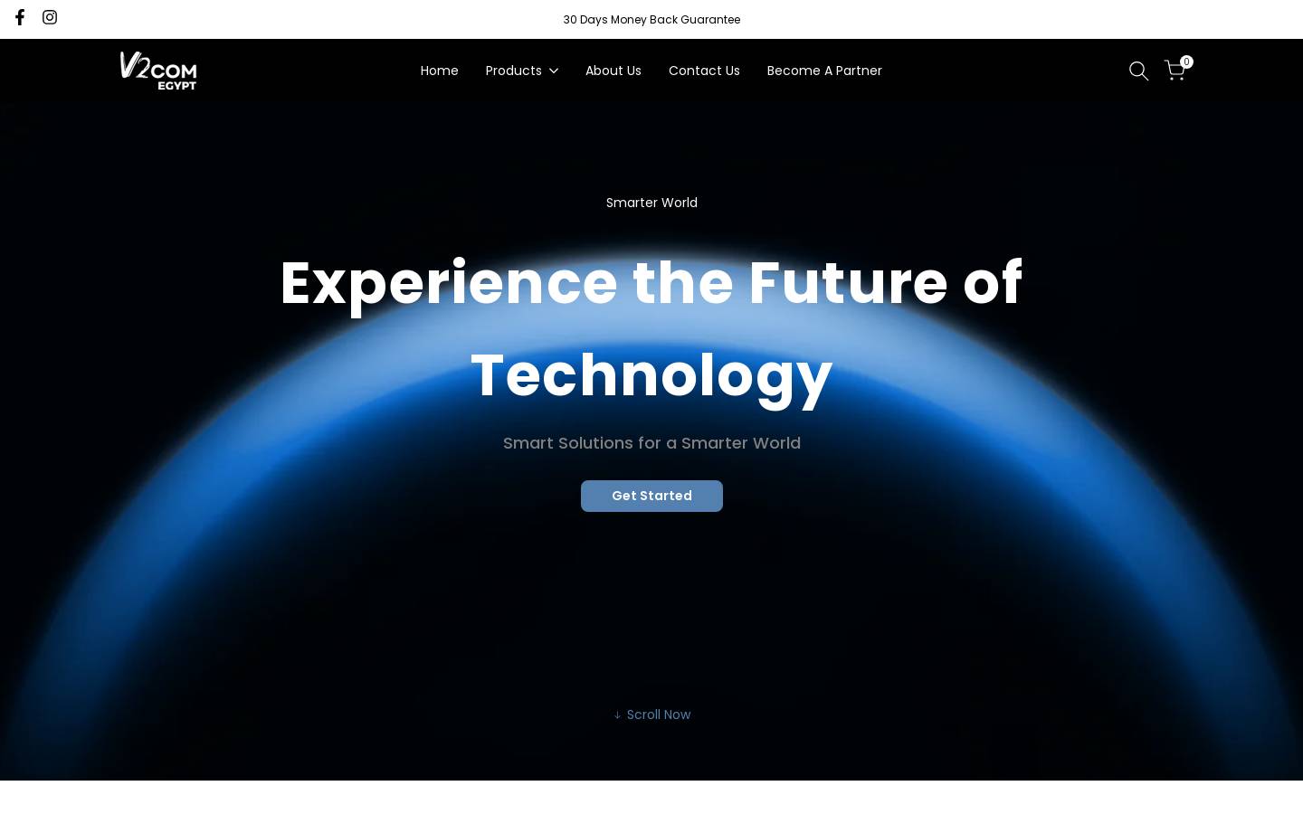 v2comeg.com homepage screenshot