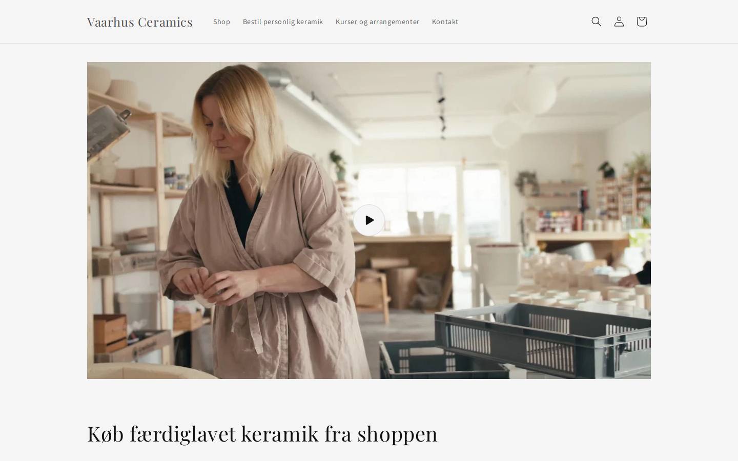 Vaarhus homepage screenshot